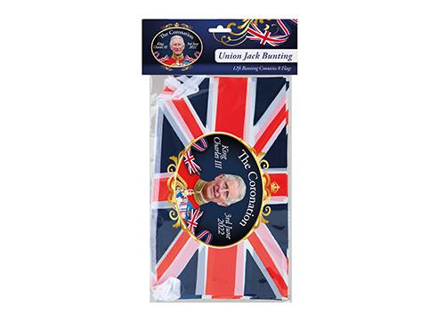 King Charles III Coronation Rayon Bunting