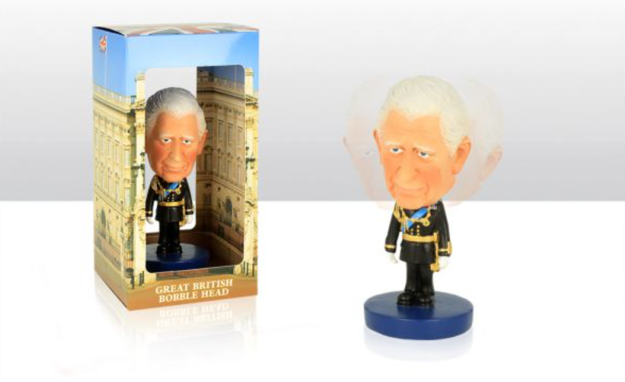 King Charles III Bobble Head Resin Figure