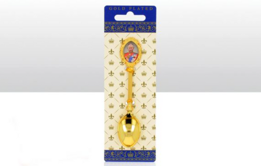 King Charles III Coronation Gold Plated Spoon
