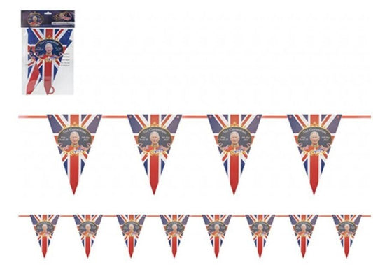 King Charles III Coronation Triangle Bunting