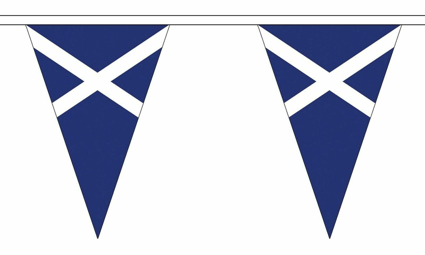 Scottish Scotland Flag Triangle Bunting Flags Saltire Blue Football Rugby Banner
