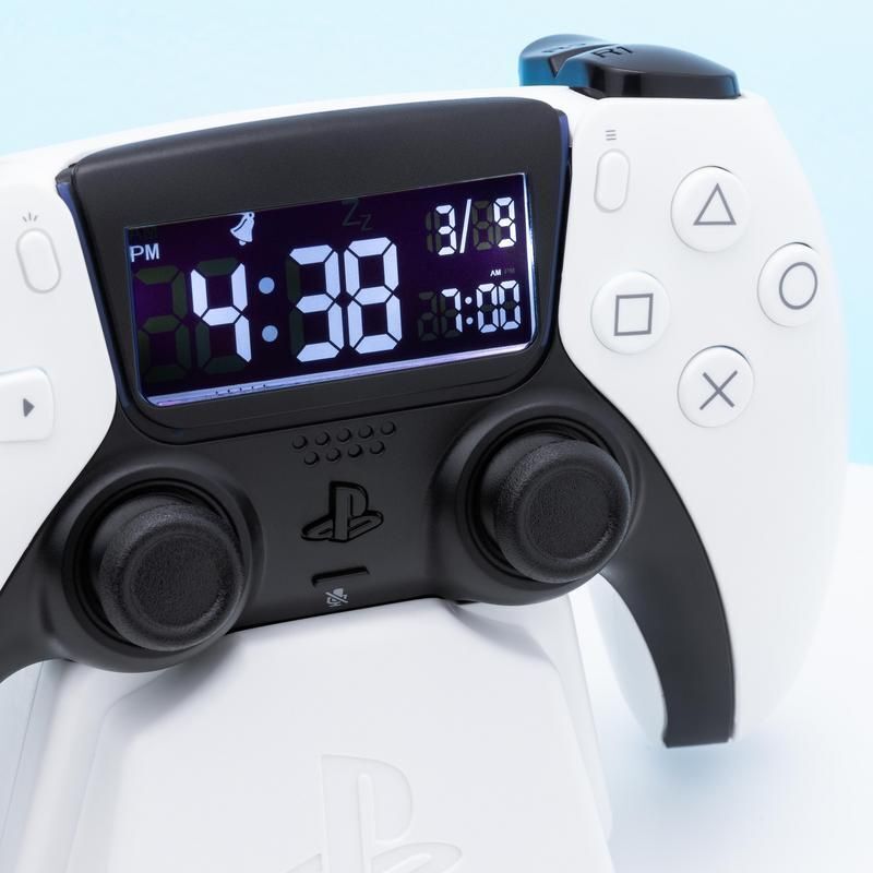 Playstation PS5 White Controller Digital Alarm Clock