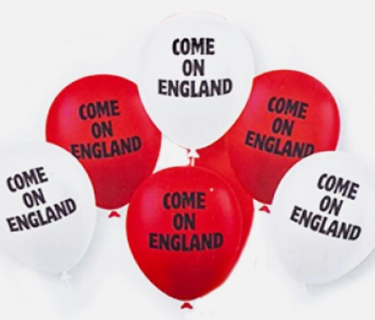 12pk Come On England Red White Balloons St George Football Sport Party World cup