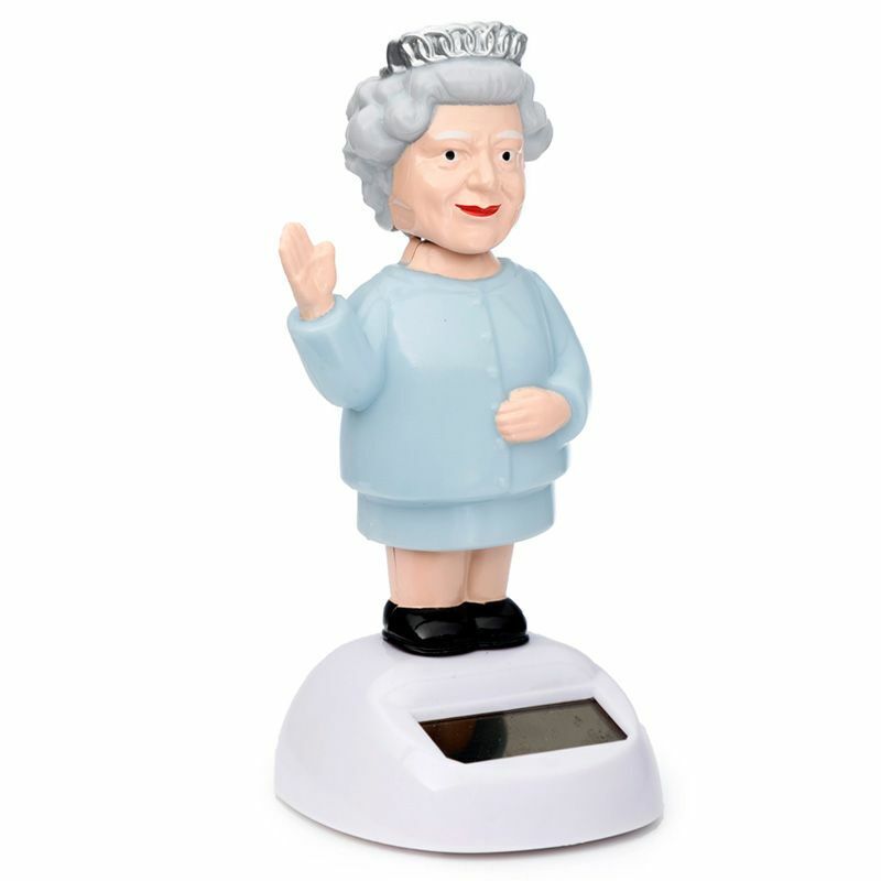 Queen Elizabeth Solar Powered Dancing Figure