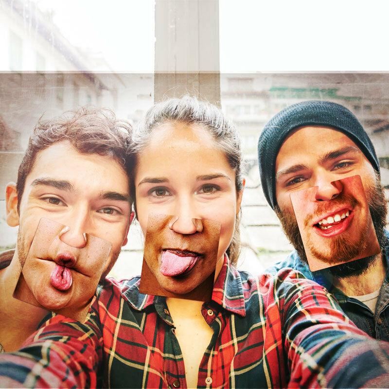 20 Double Sided Party Face Mats Drinks/Beer Face Coaster Novelty Fun Gift Idea - The Novelty Gift Shop