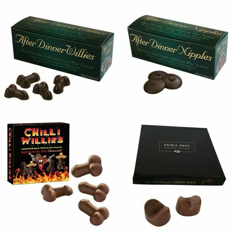Edible Naughty Chocolate Nipples Willies Adult Party Novelty Fun Xmas Joke Gift