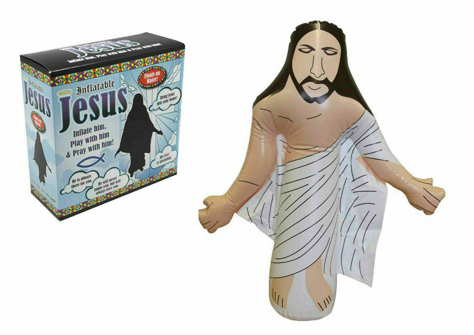 Inflatable Jesus Blow up Doll - Fun Novelty Gift The Novelty Gift Shop Inflatable Jesus Blow up Doll - Fun Novelty Gift The Novelty Gift Shop