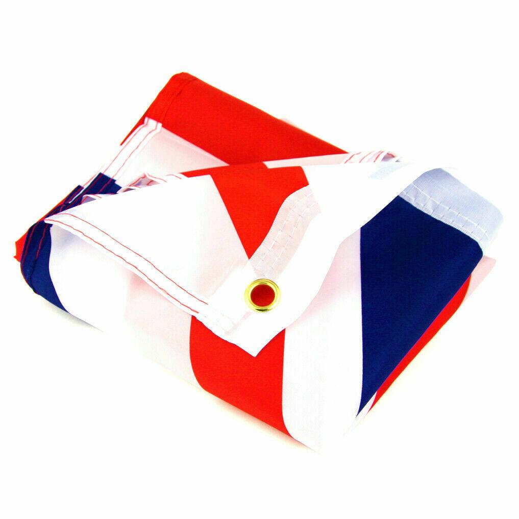 5 x 3FT Large Union Jack Flag Great Britain Fabric Polyester British GB Sport UK - The Novelty Gift Shop