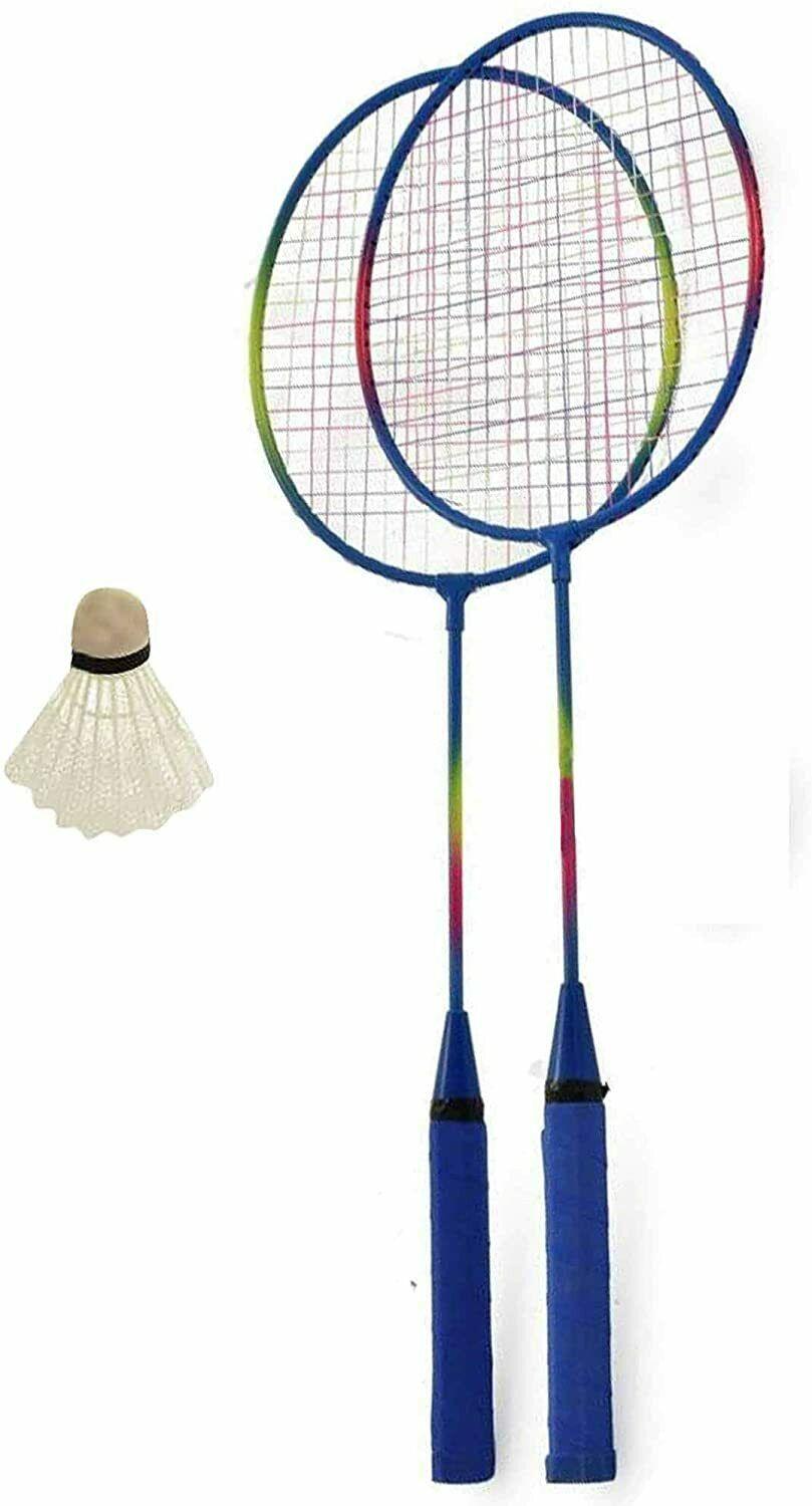 2 Player Badminton Set Rackets & Shuttlecock Outdoor Family Garden Sport Game - The Novelty Gift Shop
