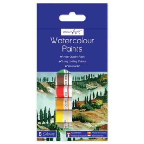 8 x Watercolour Paints Tubes Art Drawing Painting Sketching Long Lasting Colour