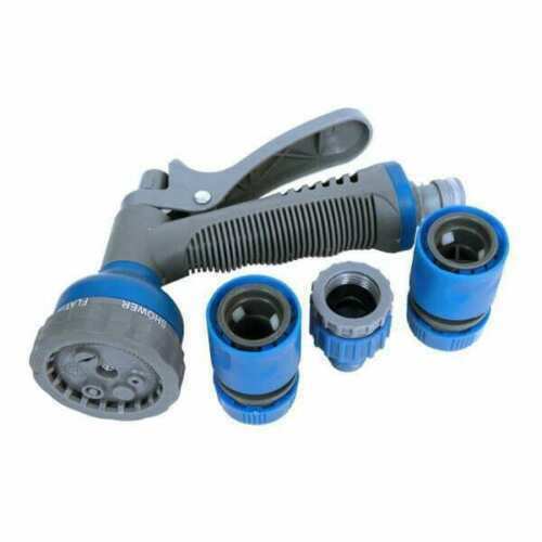 Rolson Quality Garden Hose Pipe Nozzle Spray Gun Connector Fittings Push Fit