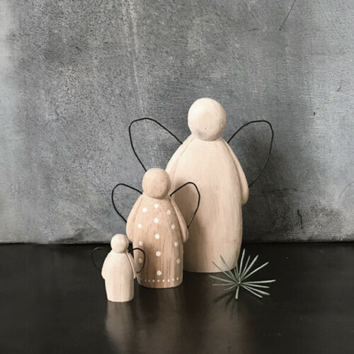 East of India Wooden Guardian Angels Vintage Style Keepsake Birthday Xmas Gift