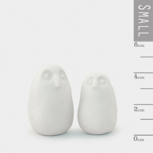 Two Little Owls White Porcelain Ornament Figure Vintage Style Boxed Xmas Gift