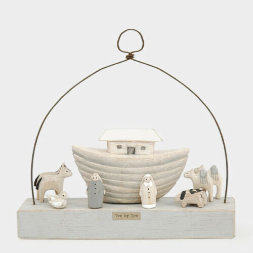 East of India Handmade Noah's Ark Set Christening Gift New Baby Child's Keepsake
