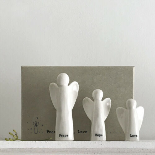 Gorgeous Porcelain Set of 3 Angels Xmas Boxed Set/Scene East of India Ornament