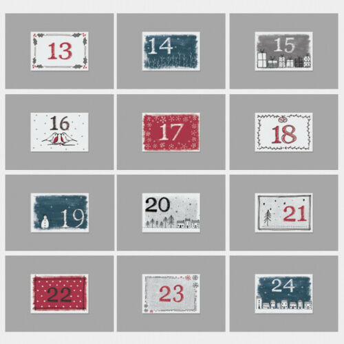 Gorgeous Boxed Advent Calendar Envelope Set by East of India Christmas Gift