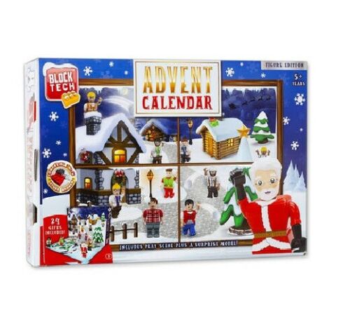 Block Tech Figures 24 Door Advent Calendar Kids Boys Present Gift Xmas 2021 NEW