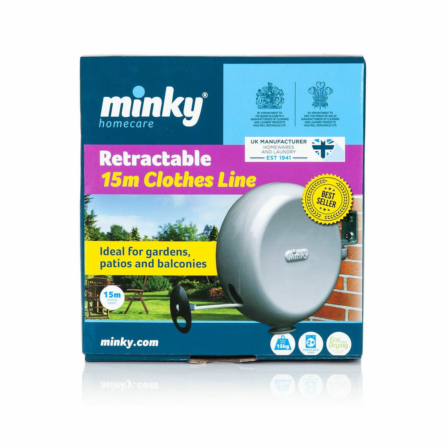 Minky 15M Retractable Washing Line