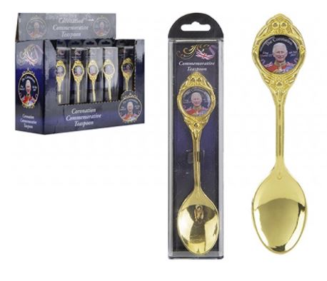 King Charles Coronation Gold Tea Spoon