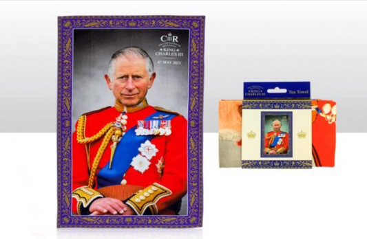 King Charles III Coronation 100% Cotton Tea Towel