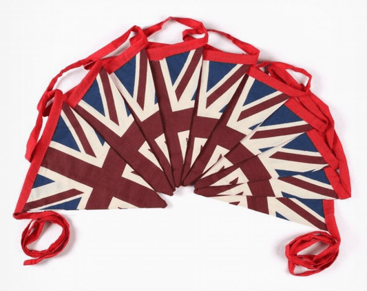 50m Vintage British Union Jack Textile Flag Cloth Fabric Bunting Retro Banner UK - The Novelty Gift Shop 