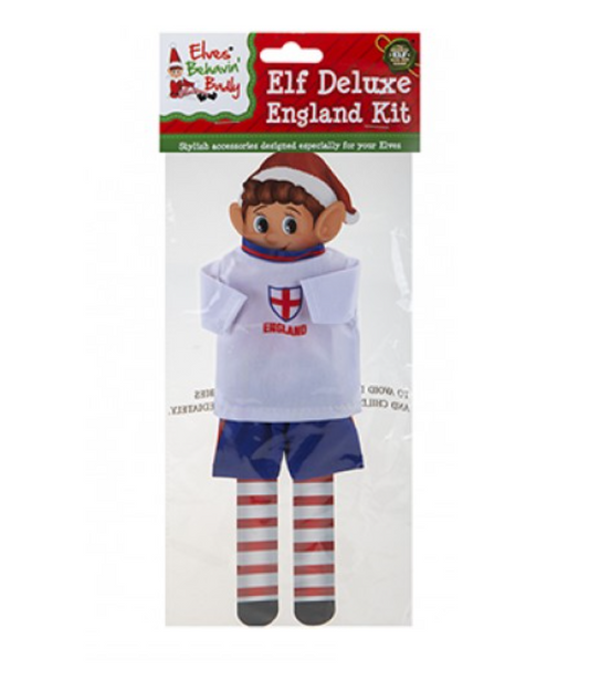 Naughty Christmas Elves Clothing World Cup Football England Kit Elf Doll Clothes
