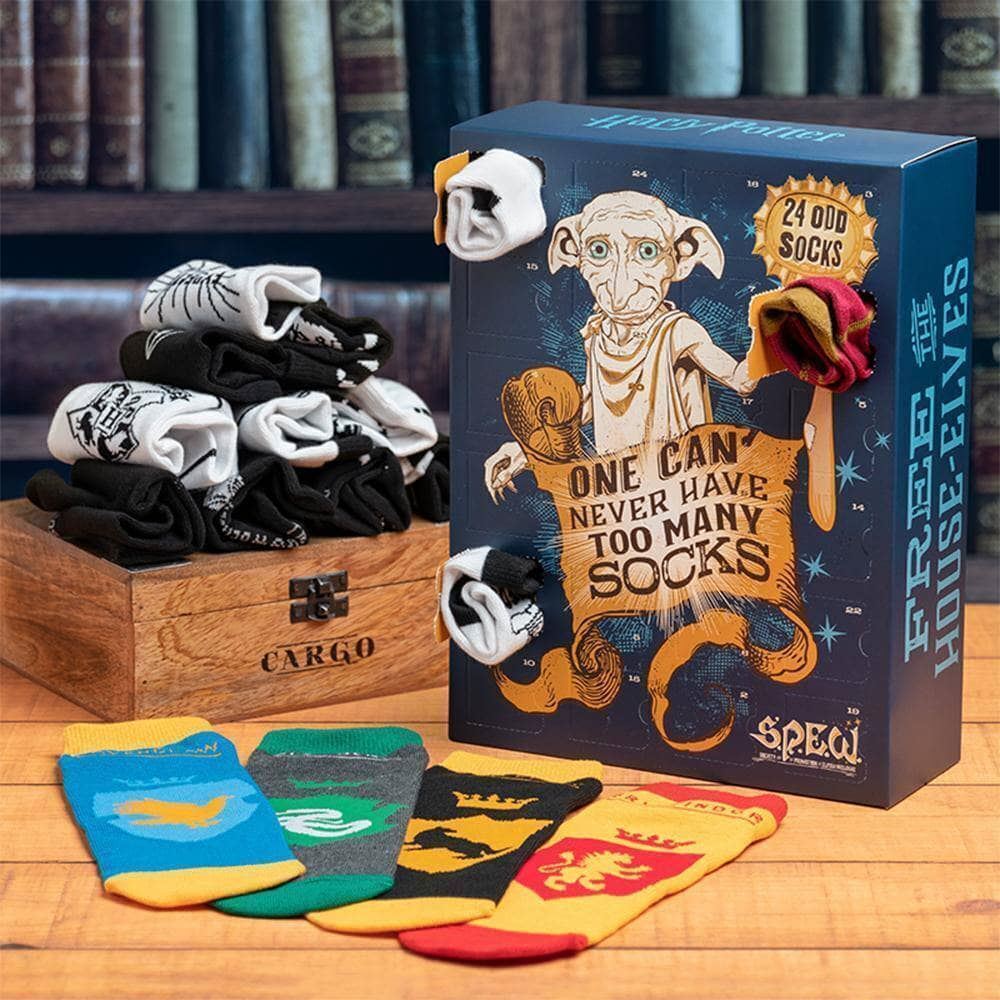 Harry Potter Dobby Advent Sock Calendar Odd Socks Present Christmas Gift 2022