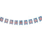 Queens 70 Platinum Jubilee British Union Jack Foiled Flag Banner Bunting Flags