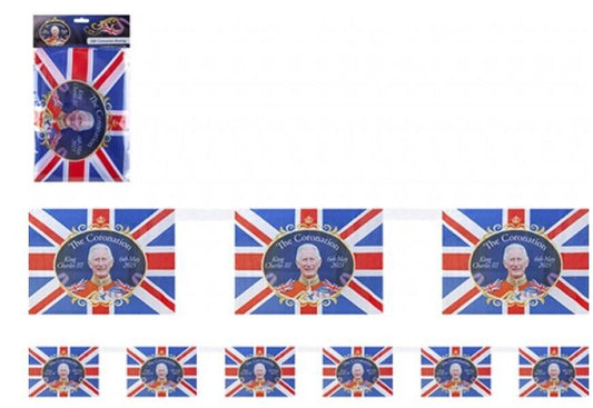 King Charles III Coronation Bunting Flags
