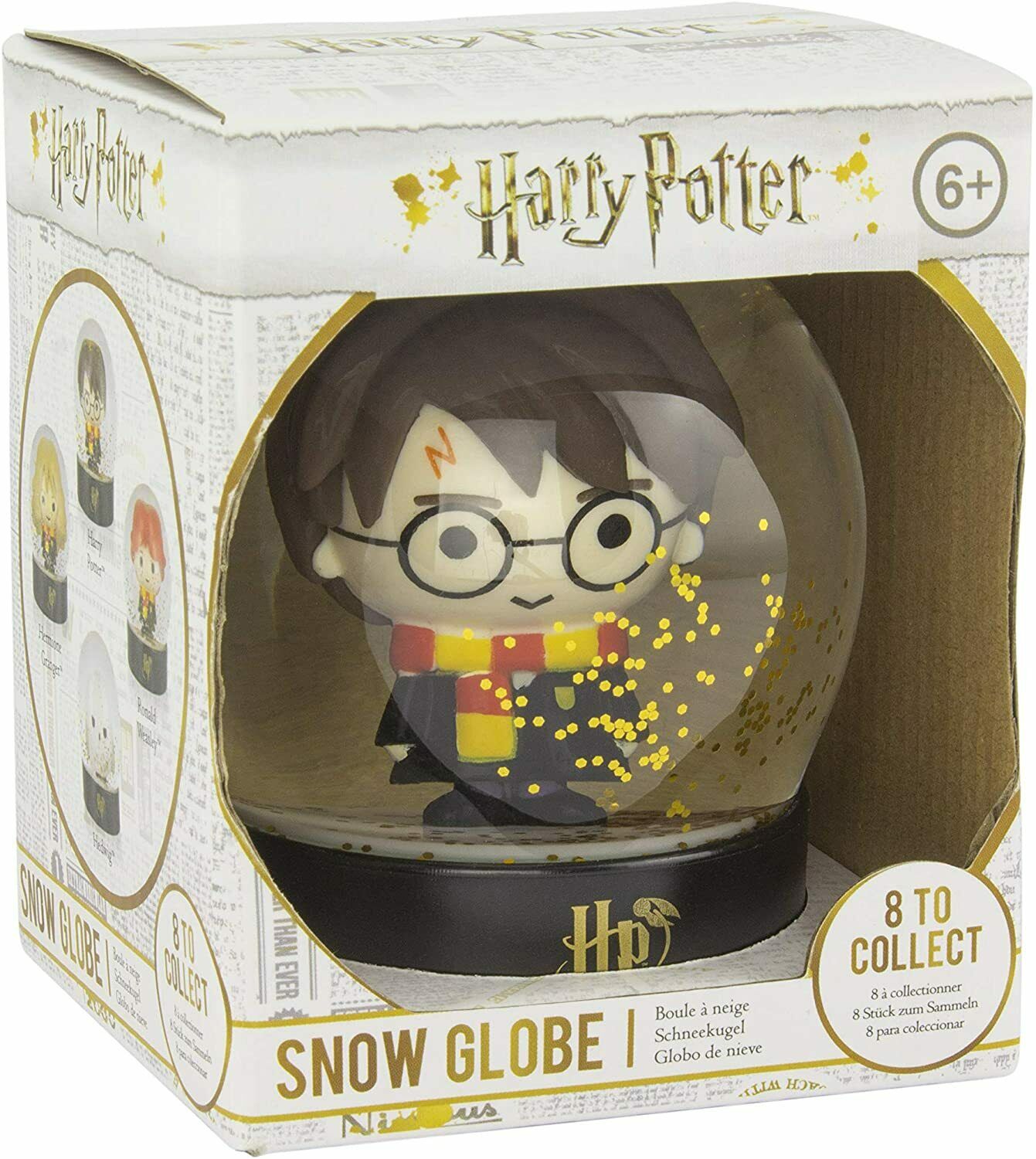 Official Harry Potter Xmas Snow Globe Gold Glitter Home Kids Gift Box Present