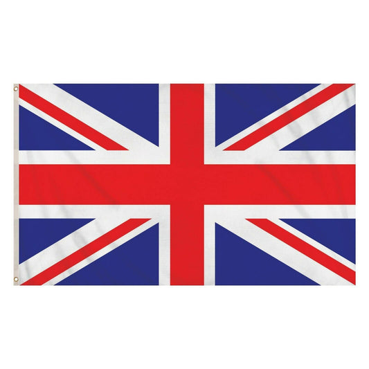 5 x 3FT Large Union Jack Flag Great Britain Fabric Polyester British GB Sport UK - The Novelty Gift Shop 