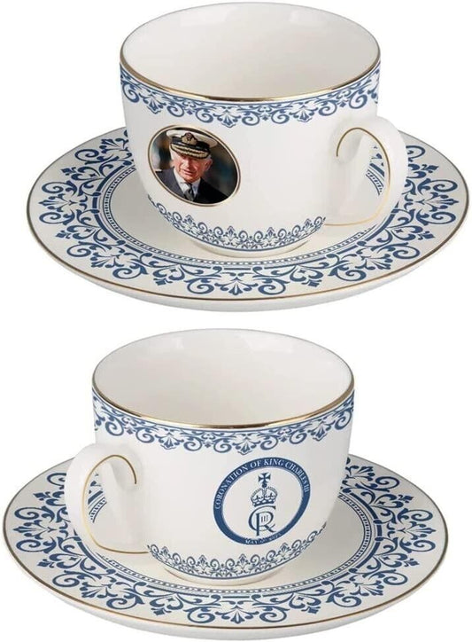 King Charles Cup & Saucer Set