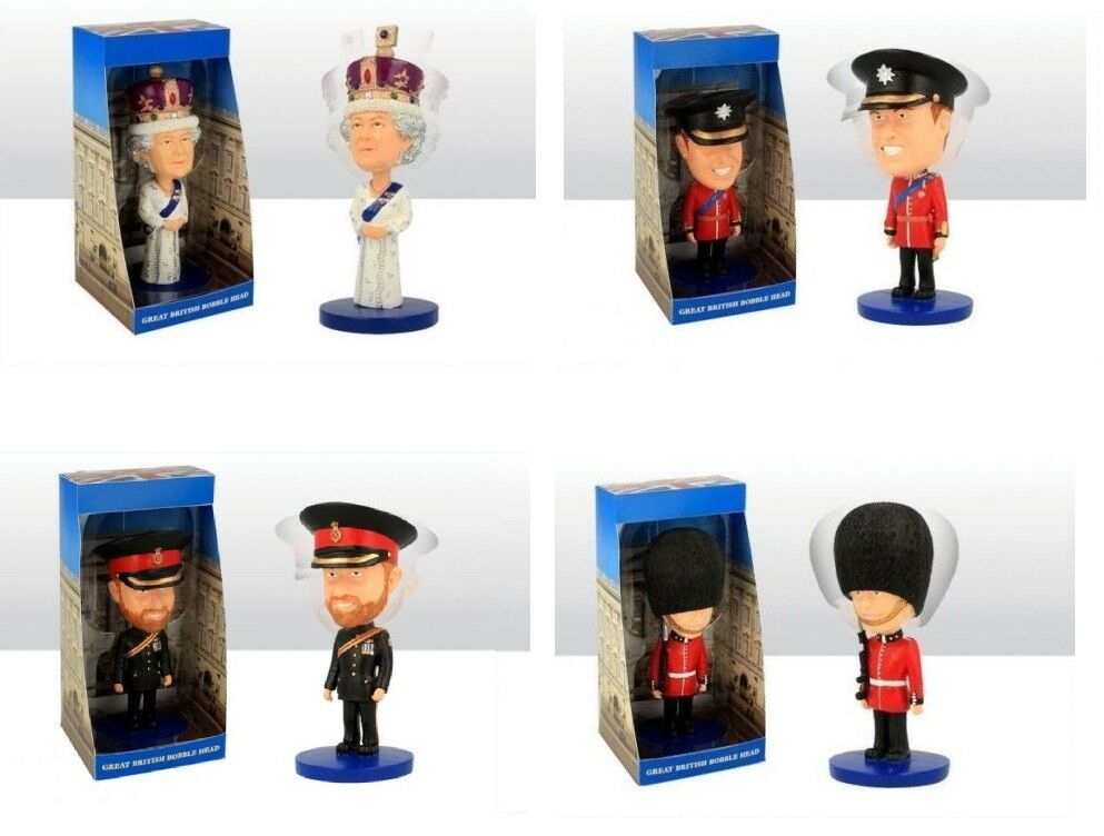 British Royal Family Commemorative Bobble Head Figure Ornament Souvenir Gift