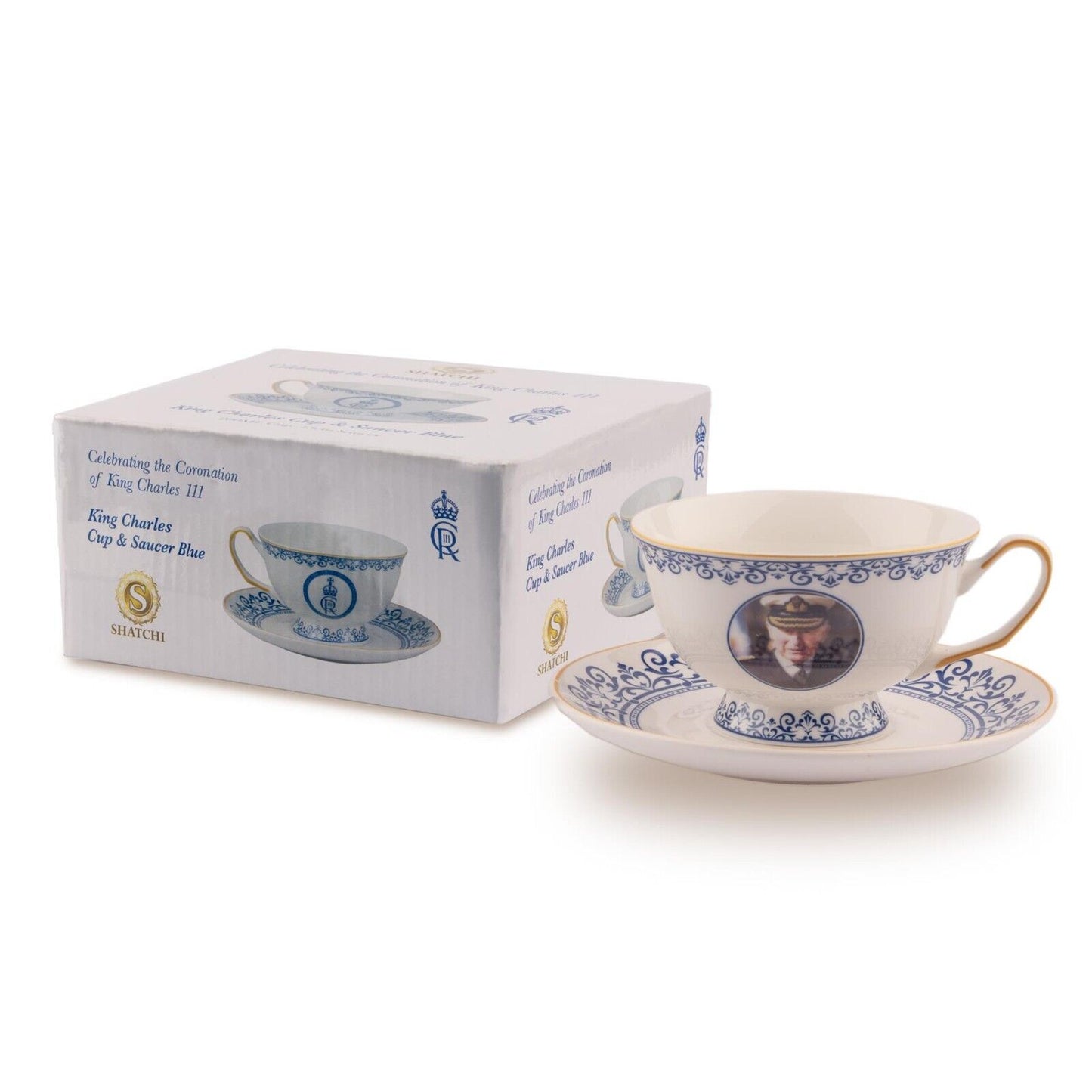 King Charles Cup & Saucer Set