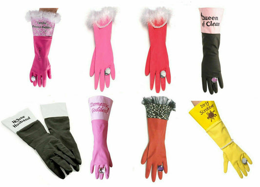 Fun Washing Up Gloves - Novelty Rubber Gloves