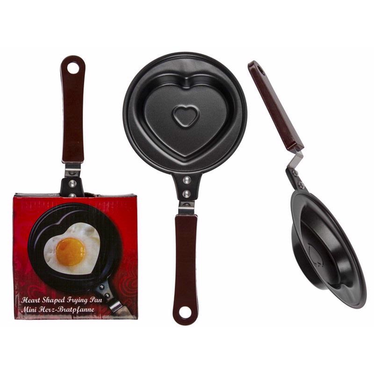 Heart Shaped Single Egg Frying Pan Novelty Gift Cute Valentines Day Present New