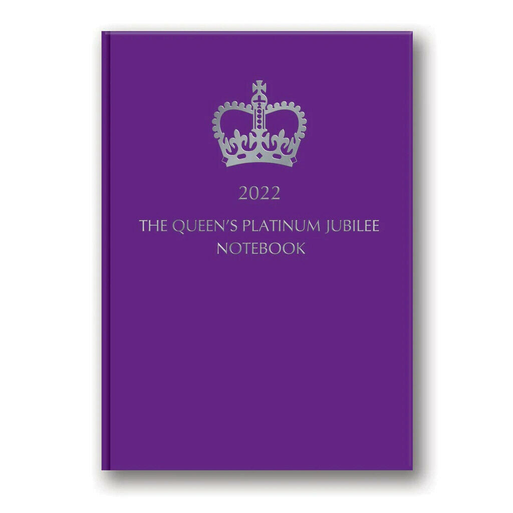 Queen Elizabeth Platinum Jubilee A5 Lined Notebook Commemorative Souvenir Gift