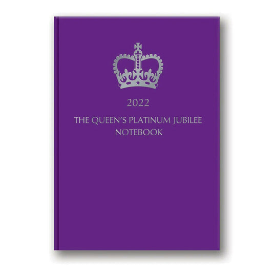 Queen Elizabeth Platinum Jubilee A5 Lined Notebook Commemorative Souvenir Gift