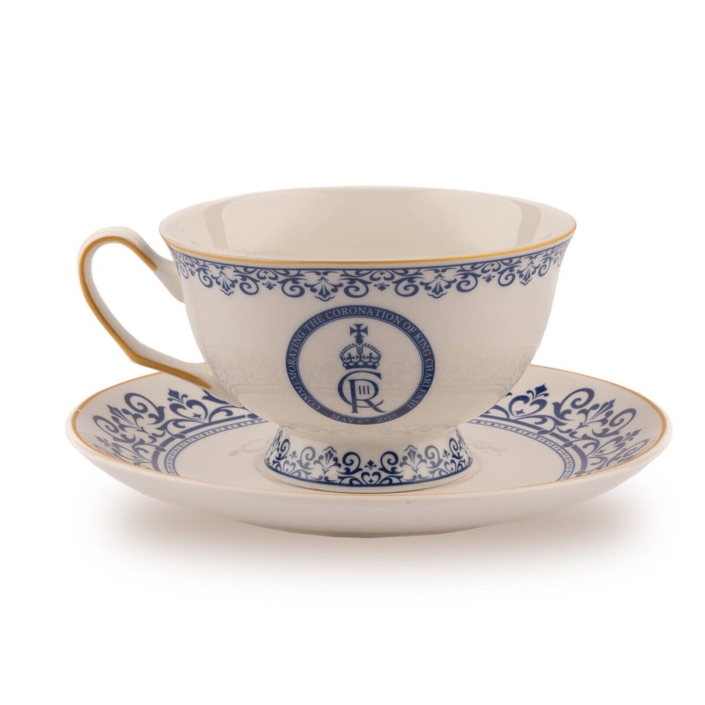 King Charles Cup & Saucer Set