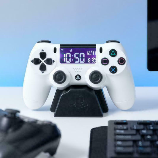 Playstation Digital Alarm Clock USB LCD Electronic PS4 Controller Novelty Gift