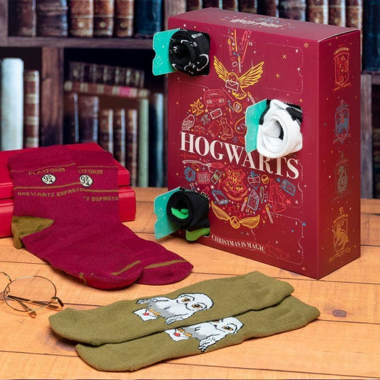 Harry Potter Hogwarts Advent Sock Calendar 12 Socks Present Christmas Gift 2022