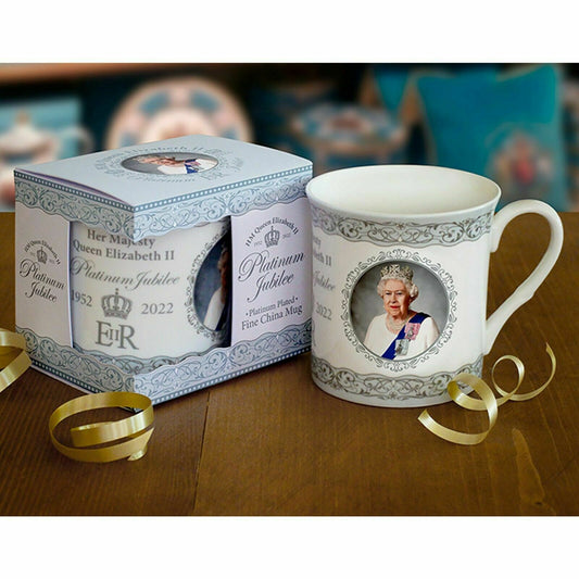 Queen Elizabeth ll 70 Platinum Jubilee Commemorative Regal Mug Cup Gift Souvenir