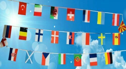 International World Countries Bunting Europe Events Party Bar Flags Europe 10M