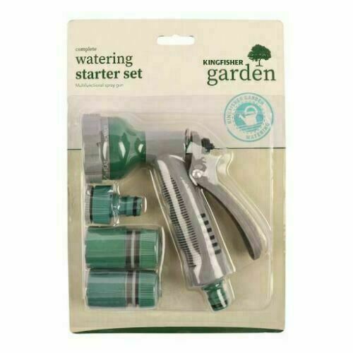 Garden Hose Pipe Tap Connector Fitting Water Attachments Spray Gun Starter Set