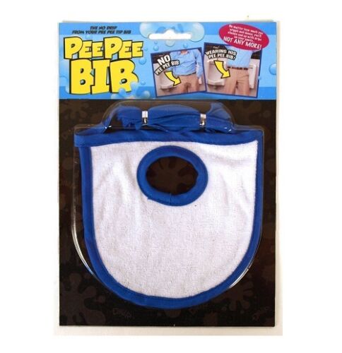 Pee Pee Bib Funny Novelty Joke Prank Party Xmas Secret Santa Work Adult Fun Gift