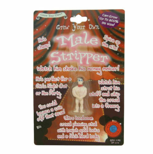 Grow Your Own Male Stripper Fun Funny Novelty Joke Prank Party Secret Santa Gift
