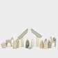 Hand Carved Natural Wooden Nativity Boxed Set/Scene East of India Xmas New