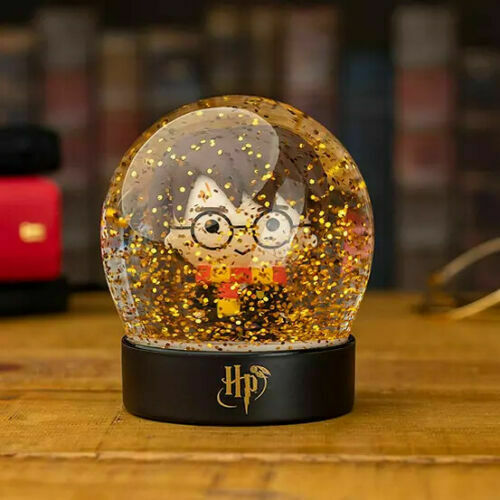 Official Harry Potter Xmas Snow Globe Gold Glitter Home Kids Gift Box Present