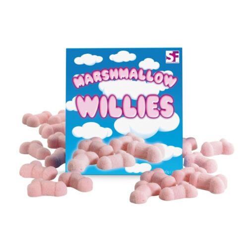 Marshmallow Willies Sweets Xmas Joke Prank Secret Santa Stocking Filler Fun Gift