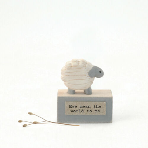 Sheep Ewe Mean The World To Me - East Of India Vintage Style Xmas Gift